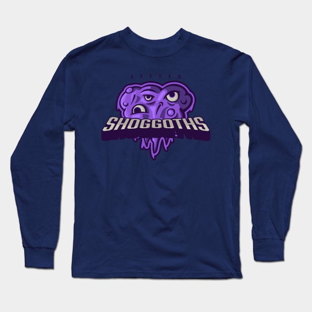 Arkham Shoggoths | HP Lovecraft Sports Long Sleeve T-Shirt by JustSandN
